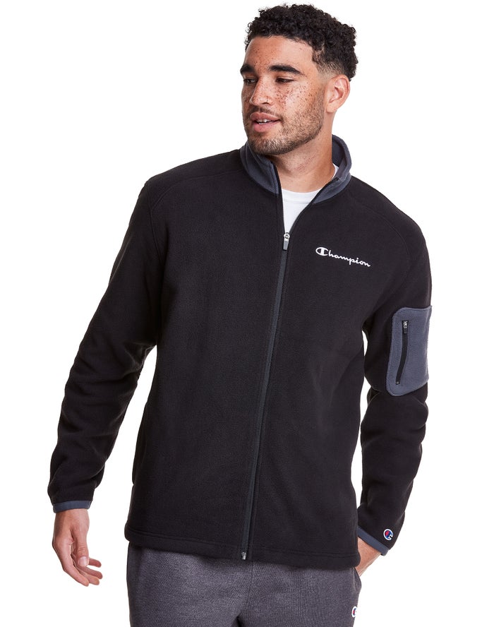 Chaqueta Champion Hombre - Polar Fleece Full Zip ( Negras ) 9054612-HZ